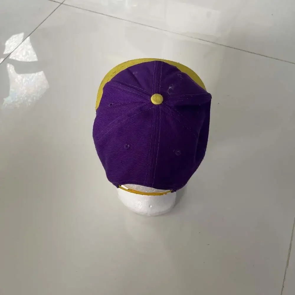 LA Lakers 24 Kobe Bryant Flat Brim Baseball Cap Hat Purple Yellow